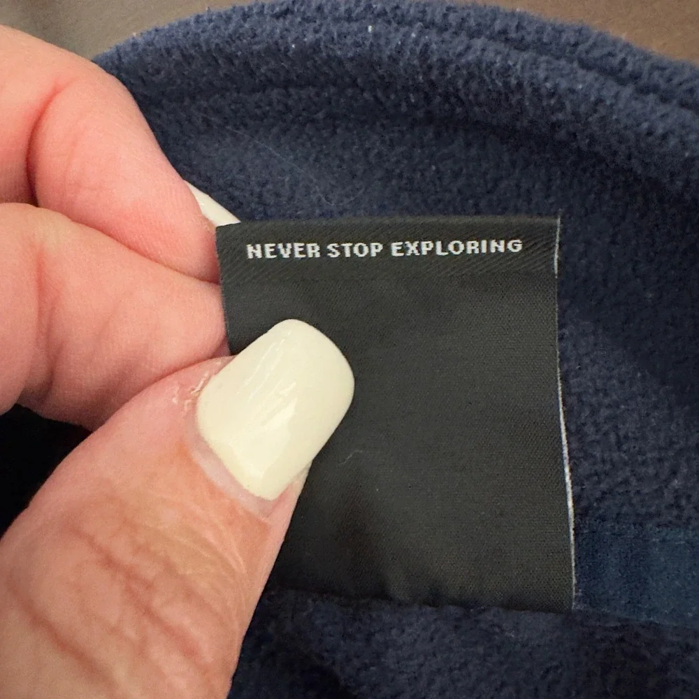 3181 | The North Face TKA Glacier 1/4 Zip Fleece Pullover Blue Mens M